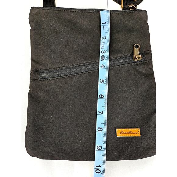 EDDIE BAUER BLACK CROSSBODY TRAVEL SHOULDER BAG – CASUAL CLASSIC, 8x10 - Picture 5 of 9